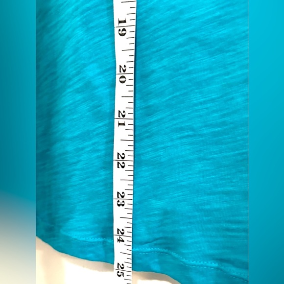 3 Tops/.Teal/Turq/Blue Autumn LightJacket/Tee/FloralPullover (Photos Measure) - Picture 6 of 12